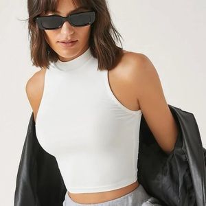3 pack of high neck crop tops